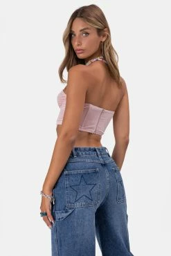 Adika Bunny Velvet Corset Top OUTLET