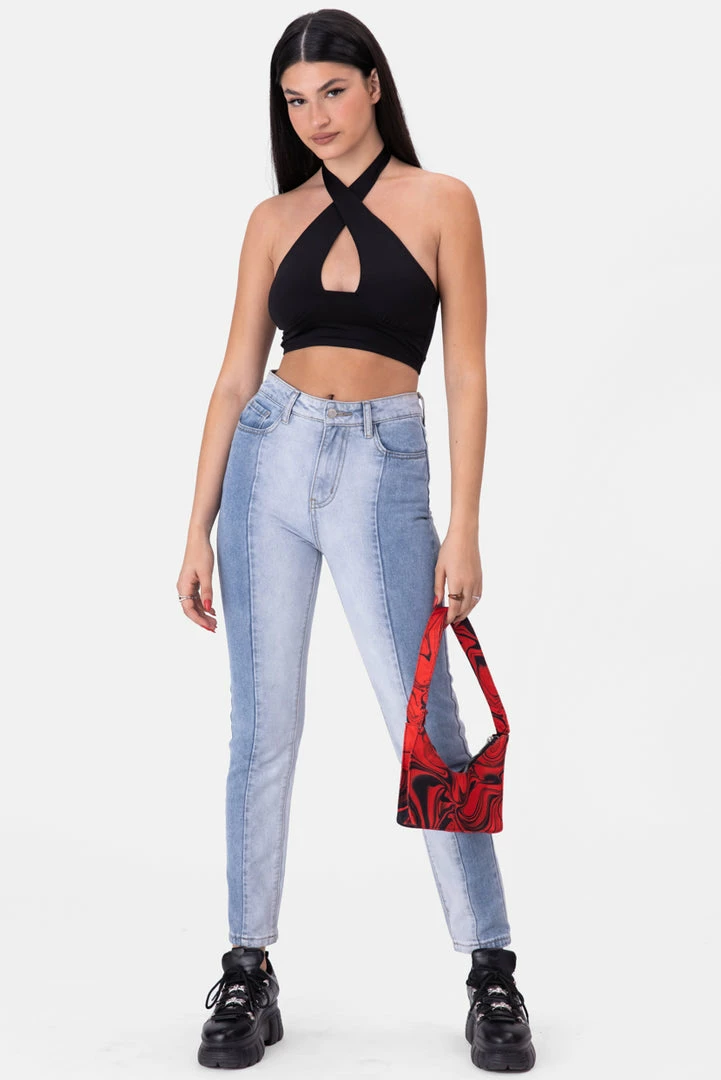 Brand new 🔔 Adika OUTLET Cypress Color-Block 👖 Jeans | MOM 🔥 1 Adika OUTLET Cypress Color-Block Jeans | MOM