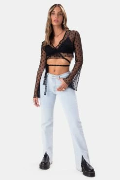 Adika Baidey Front-Slit Jeans | FLARE Clothing