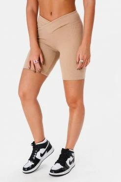 Adika Clothing Baster Wrap-Waist Ribbed Shorts