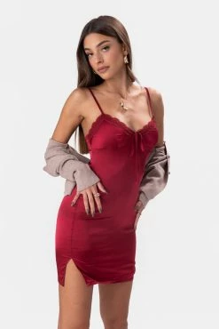 Discount โ๏ธ Adika Clothing Ginger Satin-Finish Slip Mini ๐ Dress ๐ฅ 7 Adika Clothing Ginger Satin-Finish Slip Mini Dress