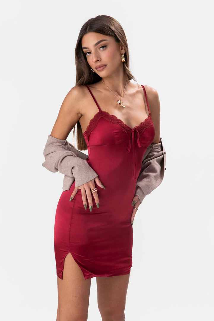 Discount โ๏ธ Adika Clothing Ginger Satin-Finish Slip Mini ๐ Dress ๐ฅ 3 Adika Clothing Ginger Satin-Finish Slip Mini Dress