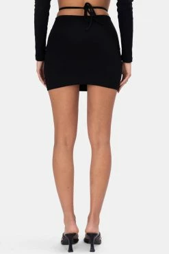 Adika OUTLET Missy Waist-Tie Mini Skirt