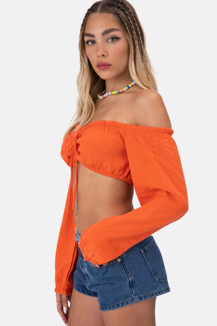 Discount 🎉 Adika OUTLET Islands Off-Shoulder Crop Top 🌟 3 Adika OUTLET Islands Off-Shoulder Crop Top