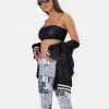 Adika Dominate Faux-Leather Crop Top Clothing