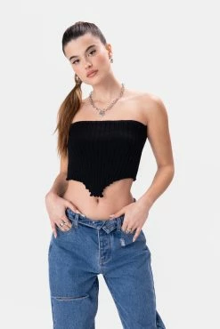 Adika Munchies Rib Knit Strapless Top OUTLET