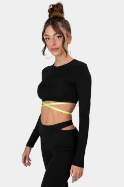 Adika Morello Crisscross-Straps Crop Top