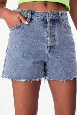 Adika Clothing Lionel Raw-Hem Denim Shorts