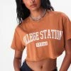 Adika Clothing COLLEGE STATION Cropped Tee