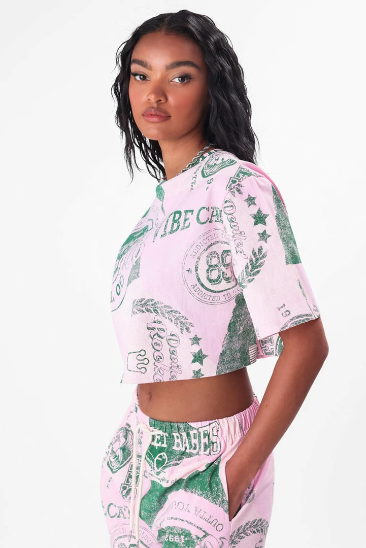 Hot Sale ๐ Adika VIBE CATCHERS Cropped Tee OUTLET ๐ 4 Adika VIBE CATCHERS Cropped Tee OUTLET