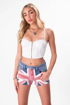 Wholesale ⭐ Adika SAVE THE QUEEN Denim Shorts Clothing 🛒 9 Adika SAVE THE QUEEN Denim Shorts Clothing