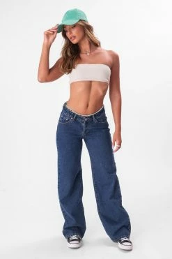 Adika Clothing Tamago Ribbed Bandeau Top