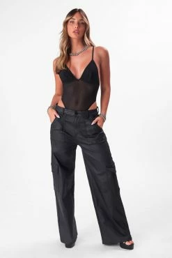 Adika Shakira High-Leg Mesh Bodysuit