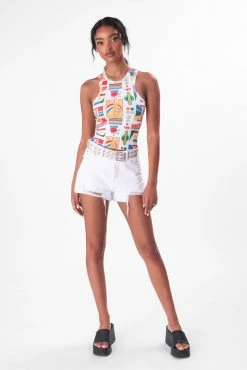 Adika Vision Fringed Denim Shorts