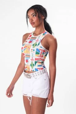 Adika Vision Fringed Denim Shorts