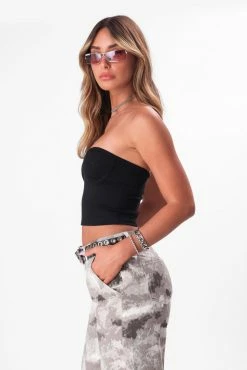 Adika Delevingne Cropped Corset Top