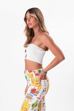 Adika Best Sellers Montana Pearly Detail Bandeau Top