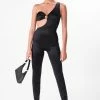 Adika Slater One-Shoulder Cut-Out Jumpsuit