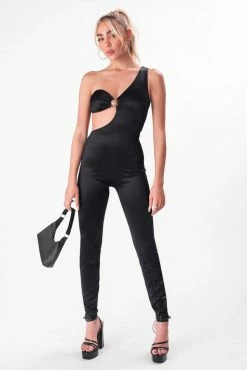 Adika Slater One-Shoulder Cut-Out Jumpsuit