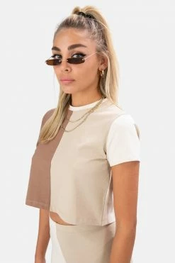 Best deal 🌟 Adika Follow Color-Block Crop Tee OUTLET ✔️ 7 Adika Follow Color-Block Crop Tee OUTLET