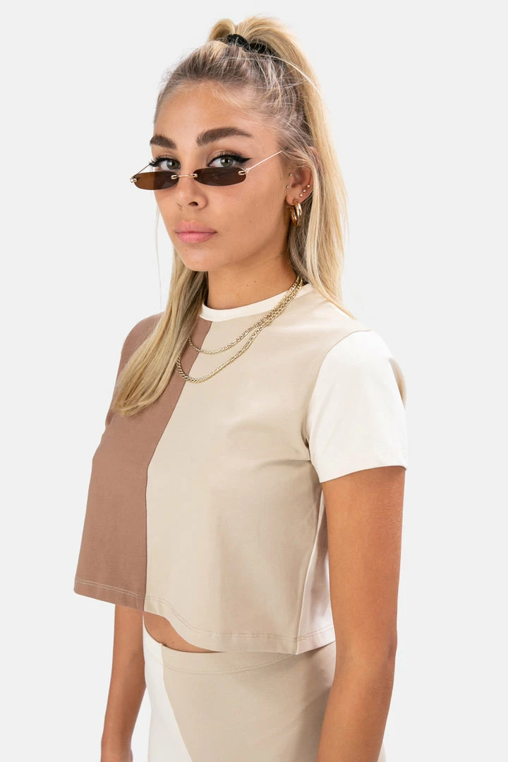 Best deal 🌟 Adika Follow Color-Block Crop Tee OUTLET ✔️ 3 Adika Follow Color-Block Crop Tee OUTLET