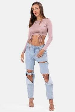 Best Sale 💯 Adika Lurex Ruched Crop Top ✔️ 6 Adika Lurex Ruched Crop Top