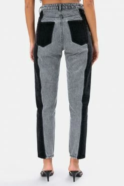 Adika Nori Color Block Jeans | MOM Clothing