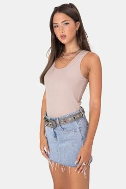 Cheap 😀 Adika Bird Ribbed Top 🛒 7 Adika Bird Ribbed Top