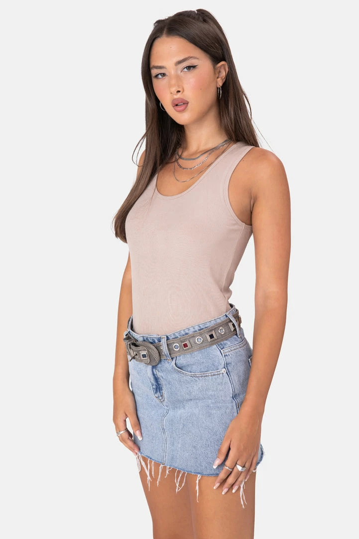 Cheap 😀 Adika Bird Ribbed Top 🛒 3 Adika Bird Ribbed Top