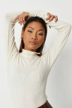 Best deal โญ Adika MISSGUIDED // Mock Neck Rib-Detail Knitted Top ๐งจ 6 Adika MISSGUIDED // Mock Neck Rib-Detail Knitted Top