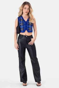 Adika Kent Plaid Knit Vest