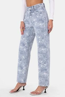Adika In-Bloom Graphic Jeans | WIDE