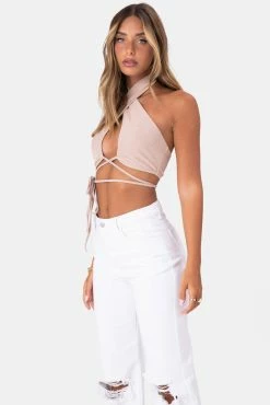 Adika OUTLET Romeo Cross-Wrap Halter Top
