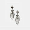 Adika Accessories Lock-Heart Earrings