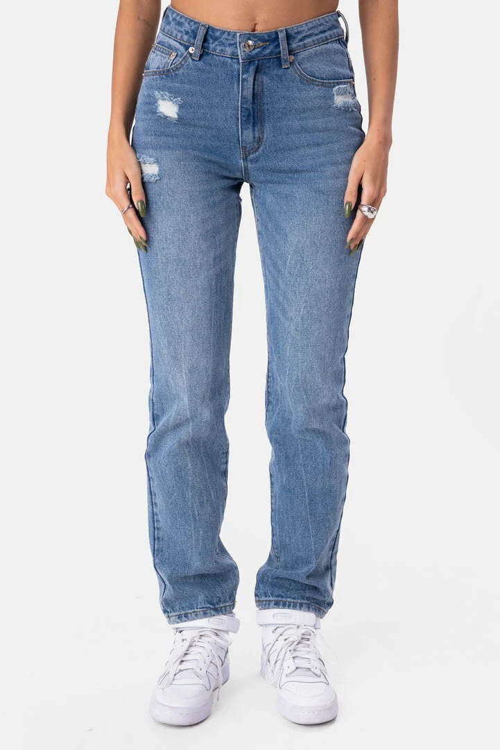 Outlet 👏 Adika Toxie Ripped 👖 Jeans | STRAIGHT Clothing ✨ 2 Adika Toxie Ripped Jeans | STRAIGHT Clothing