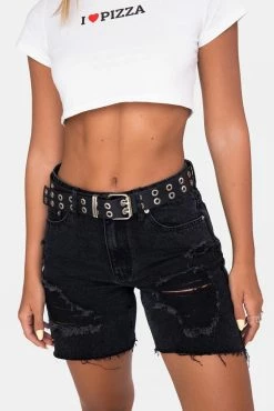 Adika OUTLET Basil Ripped Denim Shorts