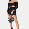 Adika Ramirez Ruched Off-Shoulder Mini Dress