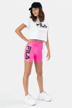 Adika FILA // Logo Print Cropped Tee