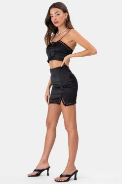 Adika McLane Satin Finish Crop Top OUTLET