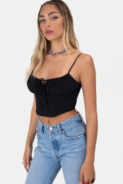 Adika Cookiez Front-Tie Corset Top