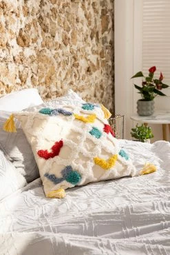 Adika Bunty Tufted Square Pillow Cover Home