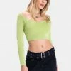 Adika Kiwi Cropped Knit Sweater OUTLET