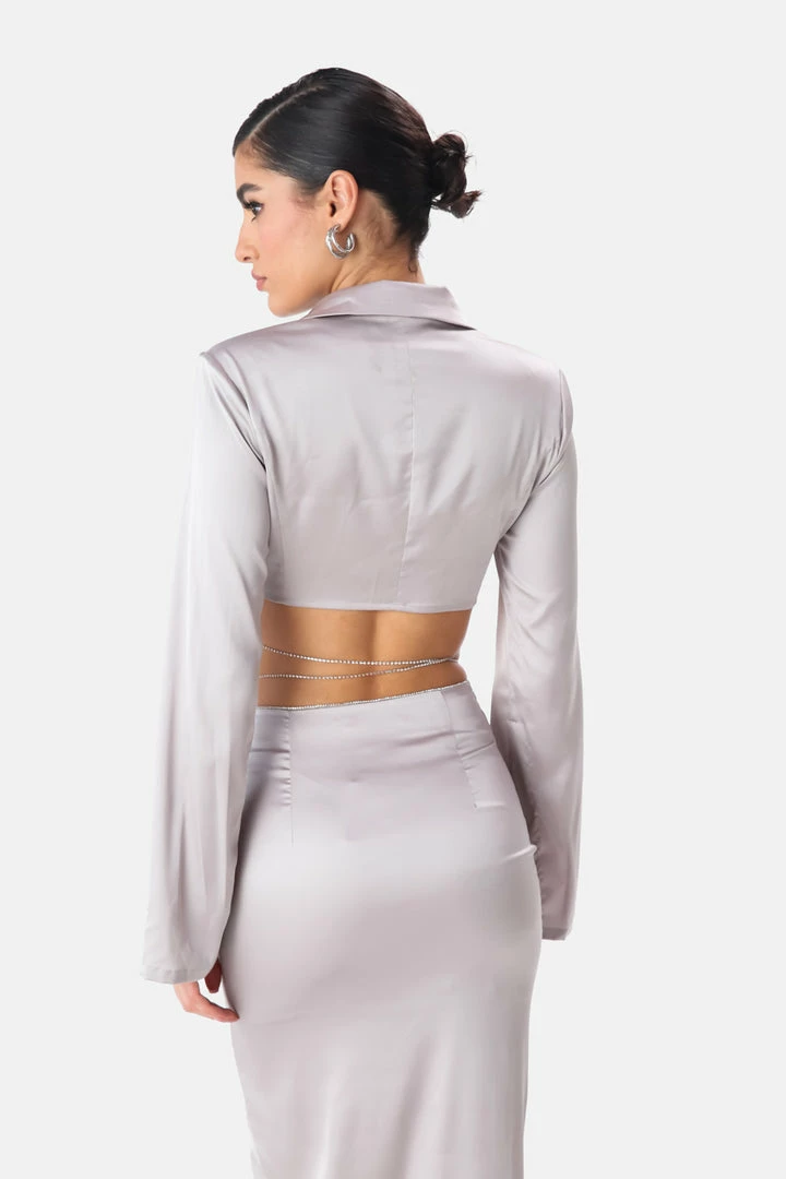 Brand new 🎁 Adika Gardner Satin-Finish Rhinestone Chain Top ✔️ 4 Adika Gardner Satin-Finish Rhinestone Chain Top