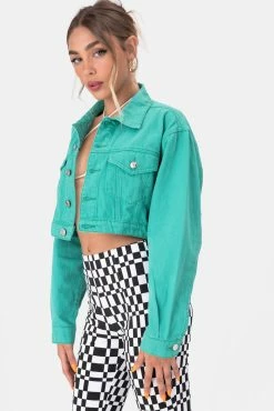 Hot Sale ⭐ Adika Clothing Donson Cropped Denim Jacket 🎉 7 Adika Clothing Donson Cropped Denim Jacket