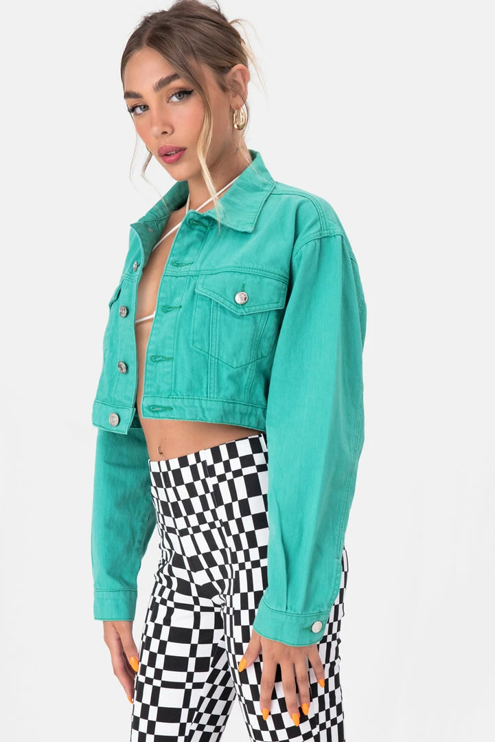 Hot Sale ⭐ Adika Clothing Donson Cropped Denim Jacket 🎉 3 Adika Clothing Donson Cropped Denim Jacket