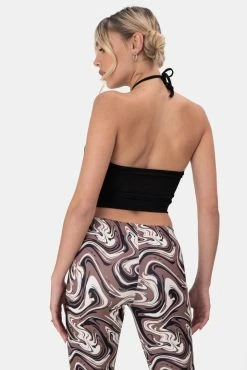 Adika Palms Halter Crop Top