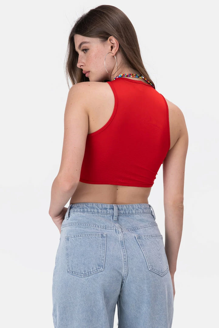 Cheapest 🎉 Adika Cyber Lace-Up Crop Top ✔️ 4 Adika Cyber Lace-Up Crop Top