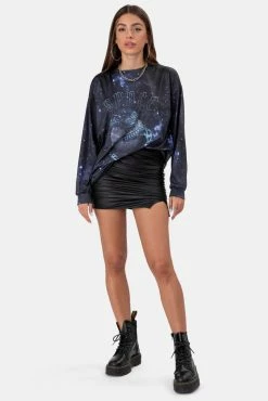 Adika Ziggy Faux Leather Mini Skirt
