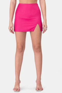 Adika Prince Front-Slit Mini Skirt