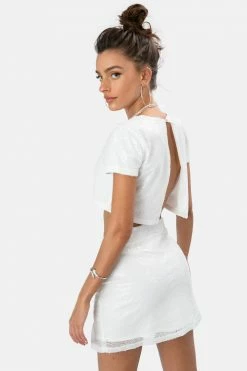 Adika Laney Sequin Cut-Out Top